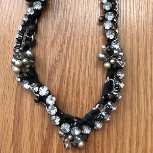 Chunky bead crystal necklace